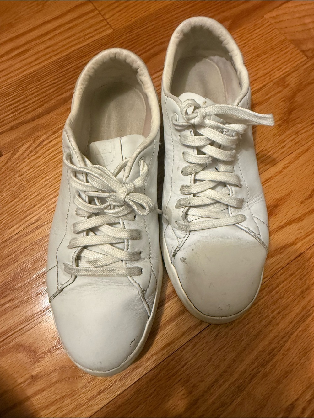 Cole Haan White Leather Sneakers